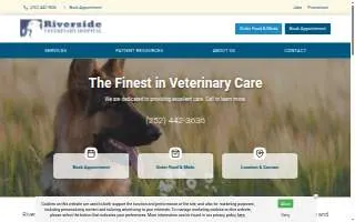 Riverside Veterinary Hospital of Rocky Mount website