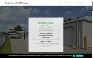 Rocky Mount Self Storage website