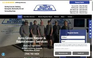 All Safe Auto Glass of Salisbury website