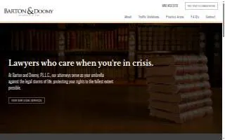 Barton & Doomy Law Firm, PLLC website