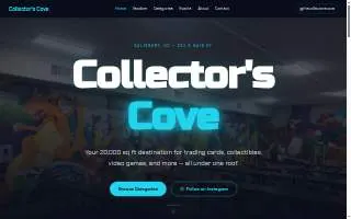Collectors Cove website