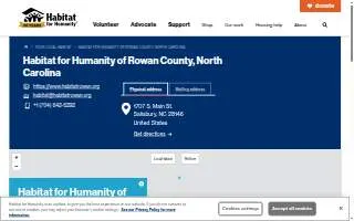 Habitat For Humanity ReStore of Rowan County website