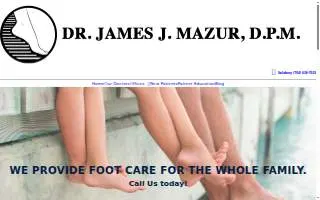 James J. Mazur, DPM website