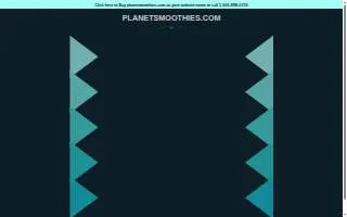 Planet Smoothie of Salisbury website