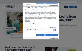 Regional Finance of Salisbury website