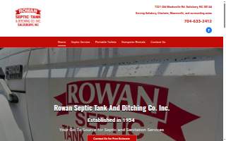 Rowan Septic Tank & Ditching Co Inc