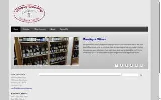 Salisbury Wine Shop website