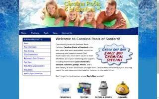 Carolina Pools of Sanford, LLC website