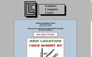 Lambert Computer Center website