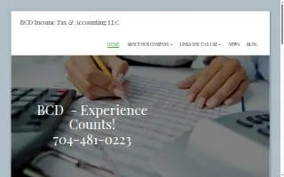 BCD Income Tax & Accounting LLC website