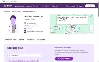 Cleveland Physical Therapy: Cornwell Rhonda S website