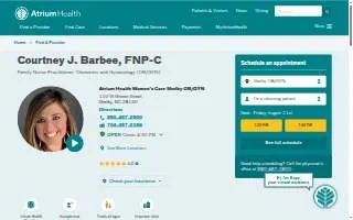 Courtney J. Barbee, FNP-C website