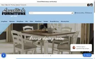 Laughlin Furniture Outlet website
