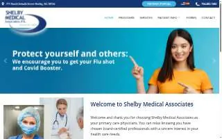 Shelby Medical Associates PA website