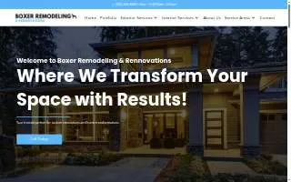 Boxer Remodeling & Renovations LLC website