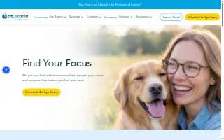 eyecarecenter of Smithfield website