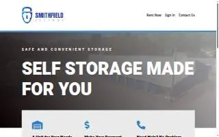 Smithfield Storage website