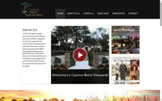 Cypress Bend Vineyards Inc of Southern Pines website
