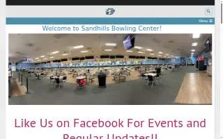 Sandhills Bowling Center of Southern Pines website