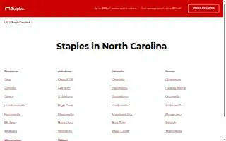 Staples of Southern Pines website