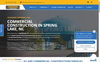 Hardin Construction & Investment Group, Inc. of Spring Lake website
