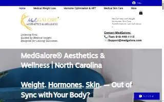 Meditation and Aesthetics & Wellness - Weight Loss, HRT, Skin Care website