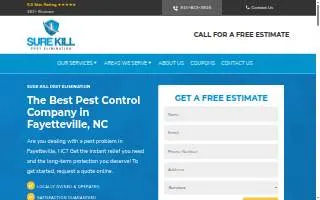 Sure Kill Pest Elimination website
