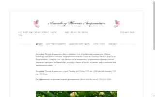 Ascending Phoenix Acupuncture website