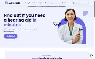 Audiology & Hearing Aids website