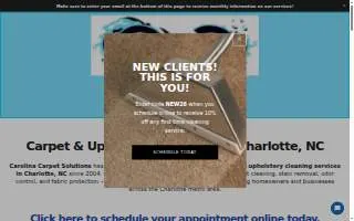 Carolina Carpet Solutions of Stallings website