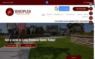 Disciples Moving & Labor of Stallings website