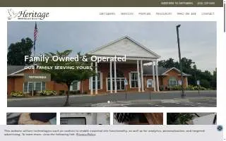Heritage Funeral & Cremation Services of Stallings website