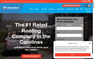 Shingles Roof Direct of Stallings website