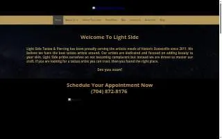 Light Side Tattoo & Piercings website