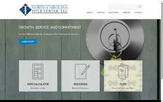 NC Title Center, LLC website