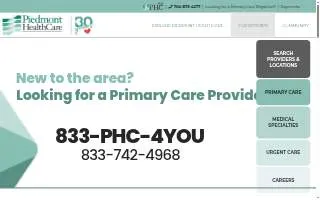 Piedmont HealthCare — Dermatology website