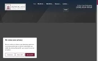 Advocate Family Law Group of Summerfield website