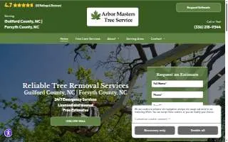 Arbor Masters Tree Service website