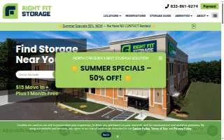 Right Fit Storage website