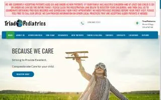 Triad Pediatrics - Africa of High Point website