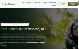 Eco Masters Pest Control website