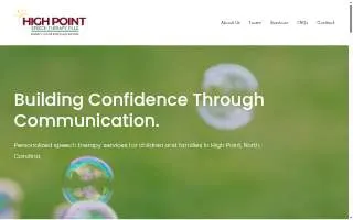 High Point Speech Therapy of Thomasville website
