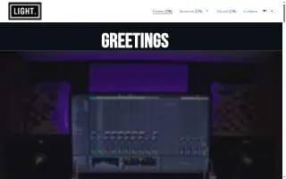 Light Recording Studio production website