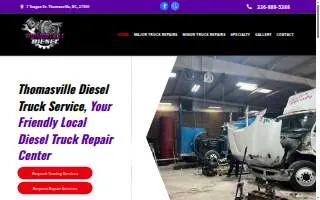 Thomasville Diesel Truck Service website