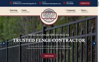 American Heritage Fence website