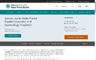 Atrium Health Wake Forest Baptist Obstetrics and Gynecology Shepherd