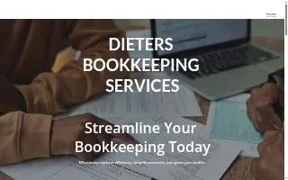 Dieters Bookkeeping Services website