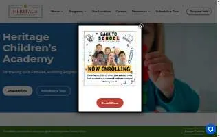 Heritage Children's Academy website