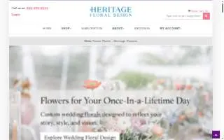 Heritage Flowers website