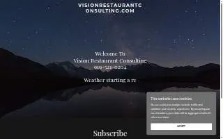 Vision Restaurant Consulting website